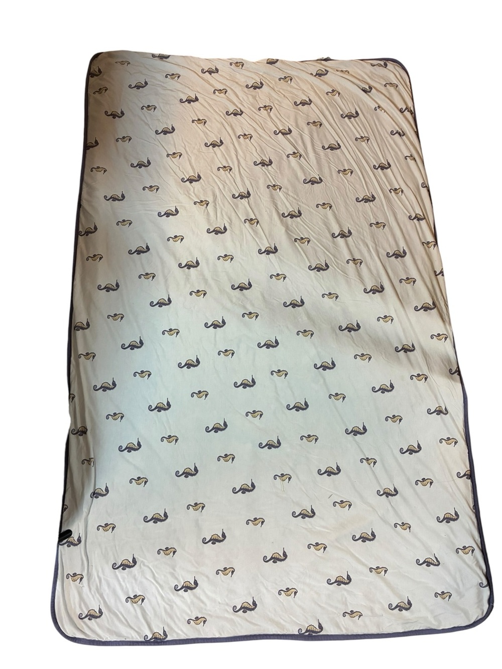 Kyte Baby Seahorse Toddler Blanket Retired Print Rare - Picture 2 of 6